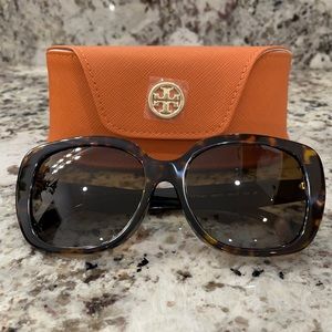 Tory Burch Dark Tortoise Polarized Sunglasses